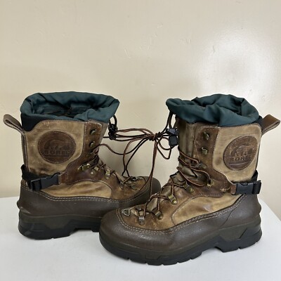 Sorel Conquest Mens Size 8 Brown Outdoor Winter Work Play Boot