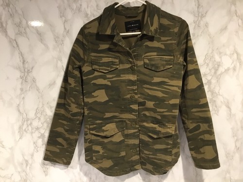 Lucky Brand Sz XS Army Green Camo Shirt 