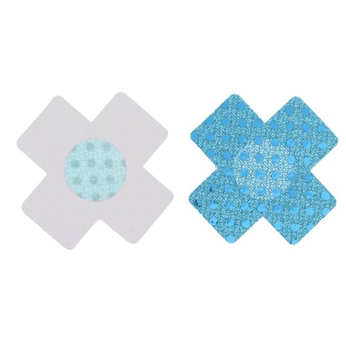 UK 20Pcs Cross Shape Self-Adhesive Satin Nipple Covers Breast Pasties Stickers - Picture 40 of 56