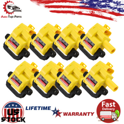 8X High Performance Ignition Coils UF192 For Chevy GMC V8 LS1 LS6 C1144 D580