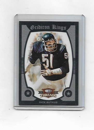 2009 Donruss Thread Dick Butkus (Bären) Gridiron Kings BLAU GERAHMT (#48/50) - Bild 1 von 2