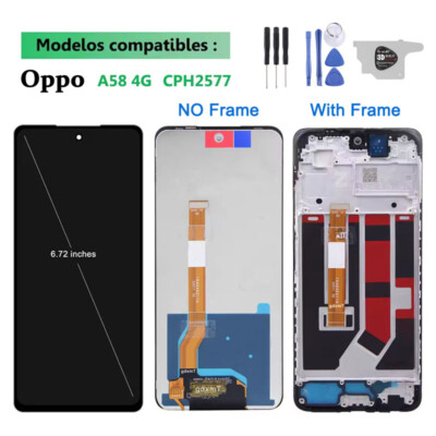 Screen Replacement For Oppo A58 4G CPH2577 LCD Display Touch Digitizer Assembly