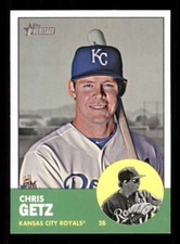 2012 Topps Heritage (Factory) High Number #H634 Chris Getz Royals SP/1000