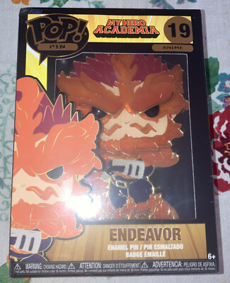 Endeavor - MHA Funko Pop Enamel Pin #19 - Sealed In Box