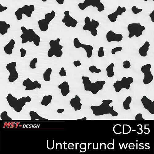 Wassertransferdruck Starterset klein Folie Film 4m x 50cm CD-35 Kuh Kuhflecken - Picture 1 of 9