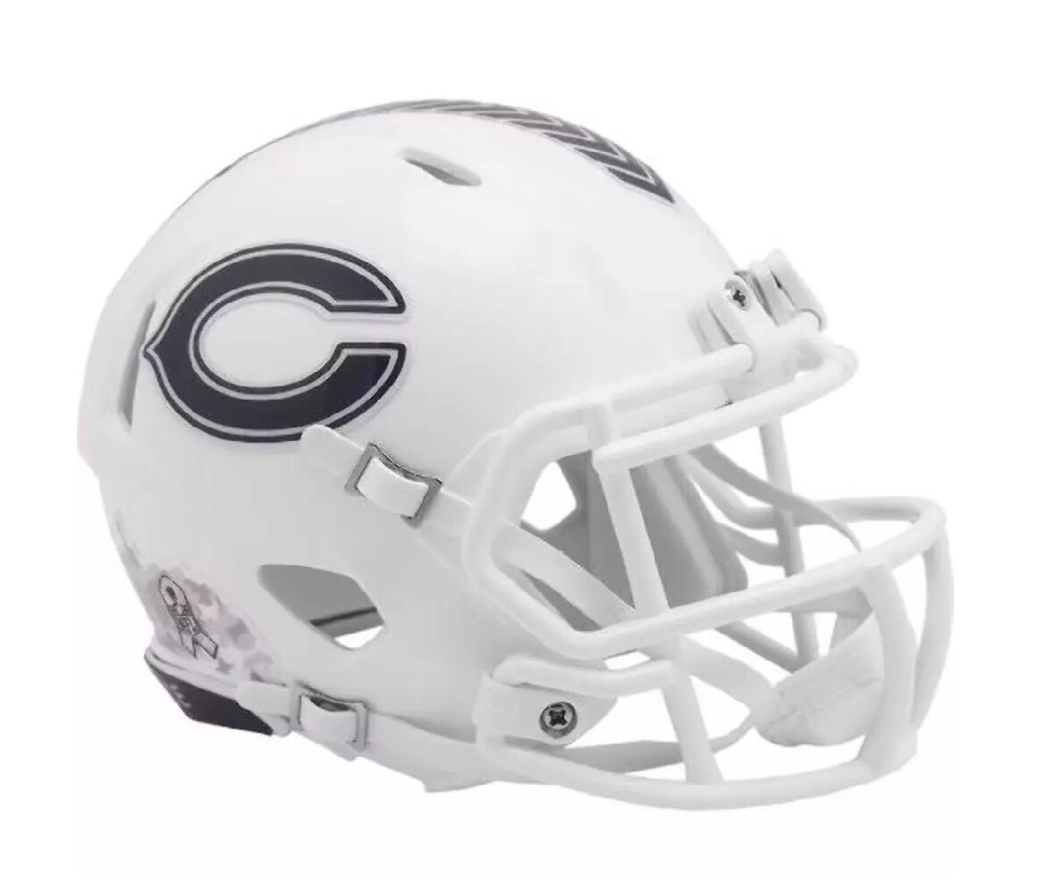 Chicago Bears 2024 Salute To Service Alternate Riddell Speed Mini Helmet New in