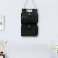 2 Stück Große Wand-Organizer-Taschen – Mit 4 Haken, 3 Taschen, Wasserdicht Für Bad, Küche & Büro