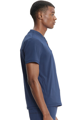 Infinity GNR8 Men's Partial Zip V-neck Top IN702A NAV Navy Free