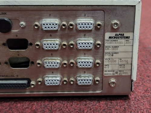 Alpha Microsystems AM-1600 w with hard drive Vintage Workstation Computer Boots - Afbeelding 10 van 19