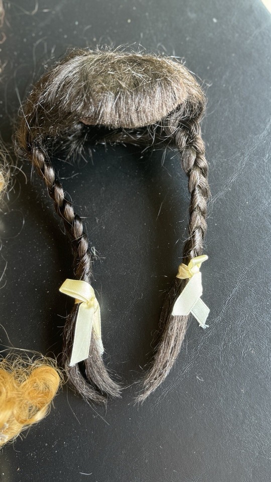 Mixed Lot of USED Porcelain Doll Wigs AS IS for Parts Repair