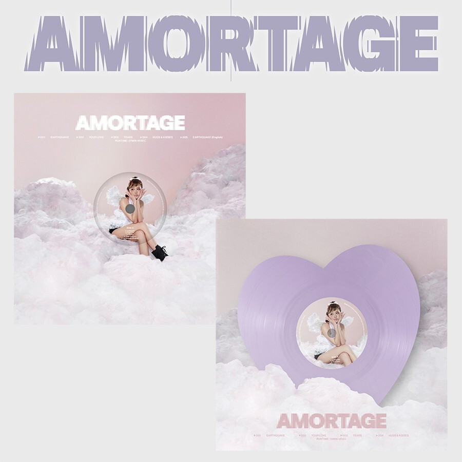 BLACKPINK JISOO AMORTAGE Mini Album VINYL Ver/LP+Sticker+