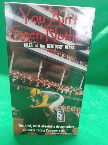 1996 You Aint Seen Nothin' VHS Tape Tales Of The KENTUCKY DERBY New Sealed - Picture 2 of 9