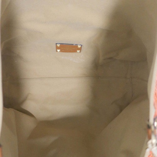 Valentino Glam Reversible Lace Tote Orange/Tan Large Crossbody Shoulder Bag - Bild 14 von 14