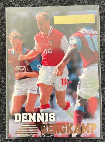 1996 MERLIN PREMIER GOLD 96 DENNIS BERGKAMP FOOTBALL CARD #ARSENAL MINT - #1 - Picture 1 of 2