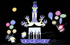 Mary Blair Its a Small World Finale Children Balloon Scene Concept Print