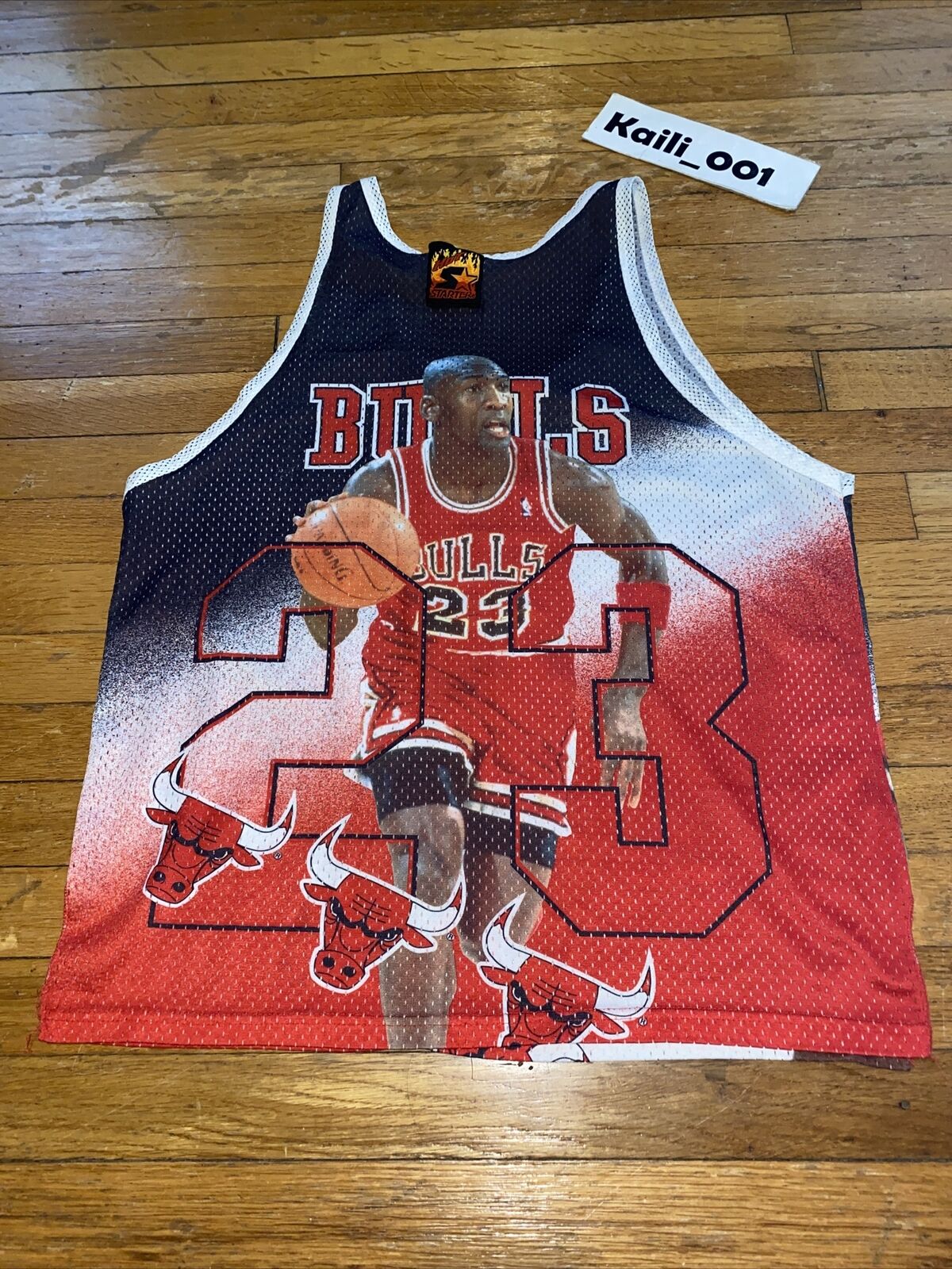 Vintage Starter Brand Chicago Bulls Michael Jordan Jersey Size Large –  Yesterday's Attic