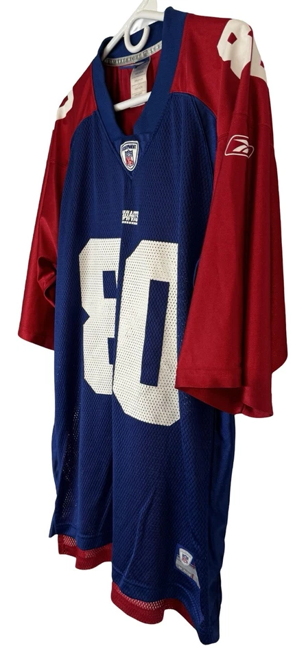 Camiseta Reebok On Field #80 Jeremy Shockey Reversible NFL New York Giants Para Hombres L Foto 4 de 4