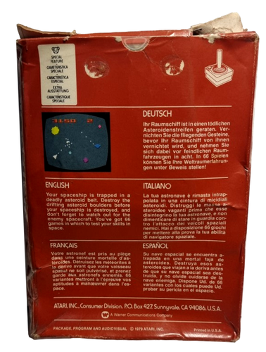 Asteroids Atari 2600 *Complete* - Picture 5 of 12