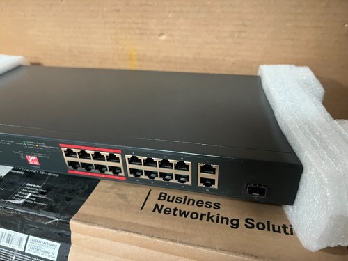 TP-Link TL-SL1218P 16 Port 10/100Mbps Fast Ethernet PoE Switch 16 PoE+ Ports 3.6 - Picture 4 of 8