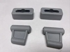New Set of Grey Sun Visor Clips Fits Mercedes R107 380SL 450SL 560SL