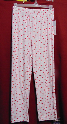 Just Be Womens Size M HEARTS on a String Yummy Lounge Pajama Pants NEW w/ TAGS!