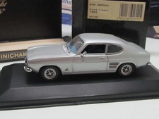 MINICHAMPS - 1969 FORD CAPRI MKI - SILVER PAINTWORK - 1/43 SCALE MODEL CAR