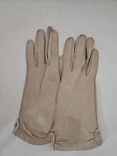 Antique Leather Gloves for Child SIZE 6 Cream ivory Princess Cosplay Steampunk