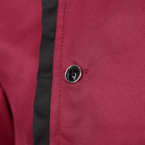 Unisex Men Women Short Sleeve Chef Jacket Coat Cook Work Restaurant Uniform Top - Picture 14 of 43