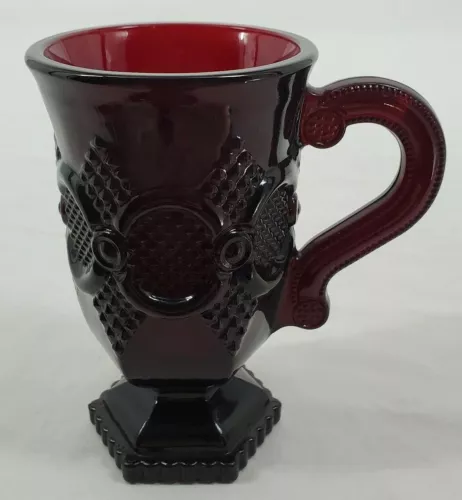 VINTAGE ~  Avon - Cape Cod Ruby Red - Mug/Cup with Handle - (A3)