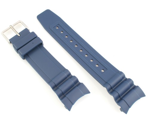 CINTURINO ORIGINALE CITIZEN WATCH STRAP GOMMA BLU PER PROMASTER DIVER  BN0100-34L | eBay