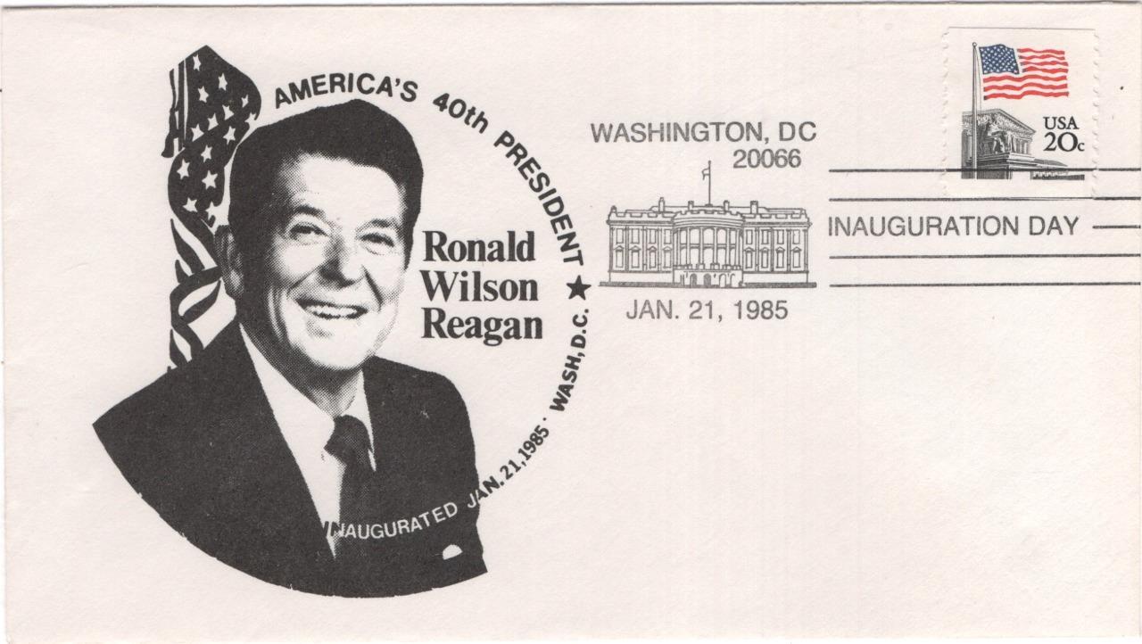Inauguration cover, Ronald Reagan, unknown cachet, 1985 | eBay