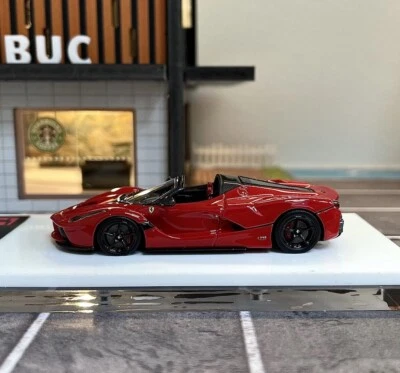 DMH 1:64 Red Laferrari Aperta Convertible Sports Model Diecast