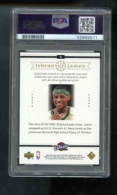2003-04 Upper Deck Box Set #6 Lebron James ROOKIE RC PSA 9 Graded