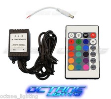 24 Key 16 Color IR Remote Control Controller SMD RGB LED Strip 12V 4-Head Snap
