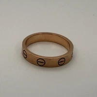Cartier Love Ring 18K Rose Gold Size 55 Cartier Love Ring - 18K Rose Gold Band Size 5