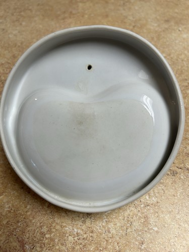 "Cenicero figurativo payaso Pierrot porcelana vintage - cerámica esmaltada blanca 6""" - Imagen 2 de 8