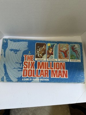 Vintage 1975 'The Six Million Dollar Man' Board Game by Parker Brothers Complete