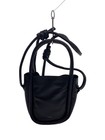 Other Brands Yaka Shoulder Bag Leather Black Plain