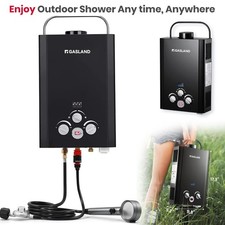 Gasland Outdoor Propane Water Heater 6L/1.58 GPM Instant Hot Portable Shower RV