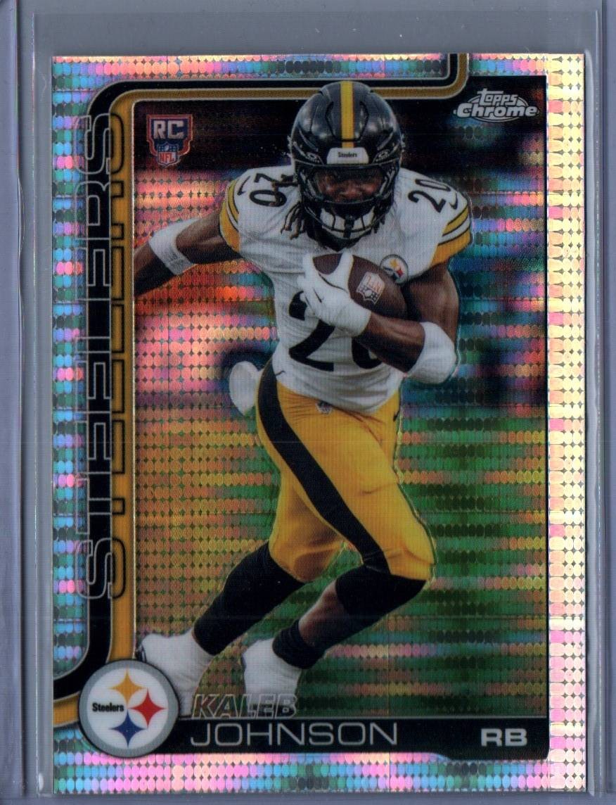 2025 Topps Chrome #323 Kaleb Johnson Pulsar Refractor