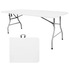6FT Plastic Portable Folding Foldable Table Outdoor Indoor Camping Party