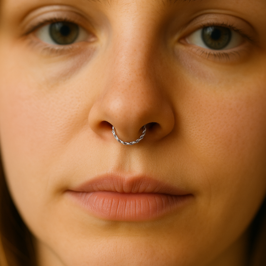 Anello Per Il Naso Molto Sottile E Delicato Da 22 G/0,6 Mm - Foto 7