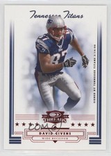 2006 Donruss Threads Retail Red 78/150 David Givens #106 n0c