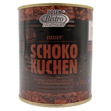 DosenBistro Schokokuchen in der Dose 10 Jahre haltbar Dosenkuchen Camping Snack