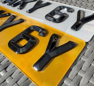 Premium UK Nummernschilder | 2D | 3D | 4D | 4D Gel | 100% Straßen-/TÜV-Zulassung