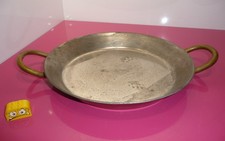 alte runde Kupfer Servierpfanne   Pfanne  Bratpfanne     1,45  KG Ø  ca. 26 cm