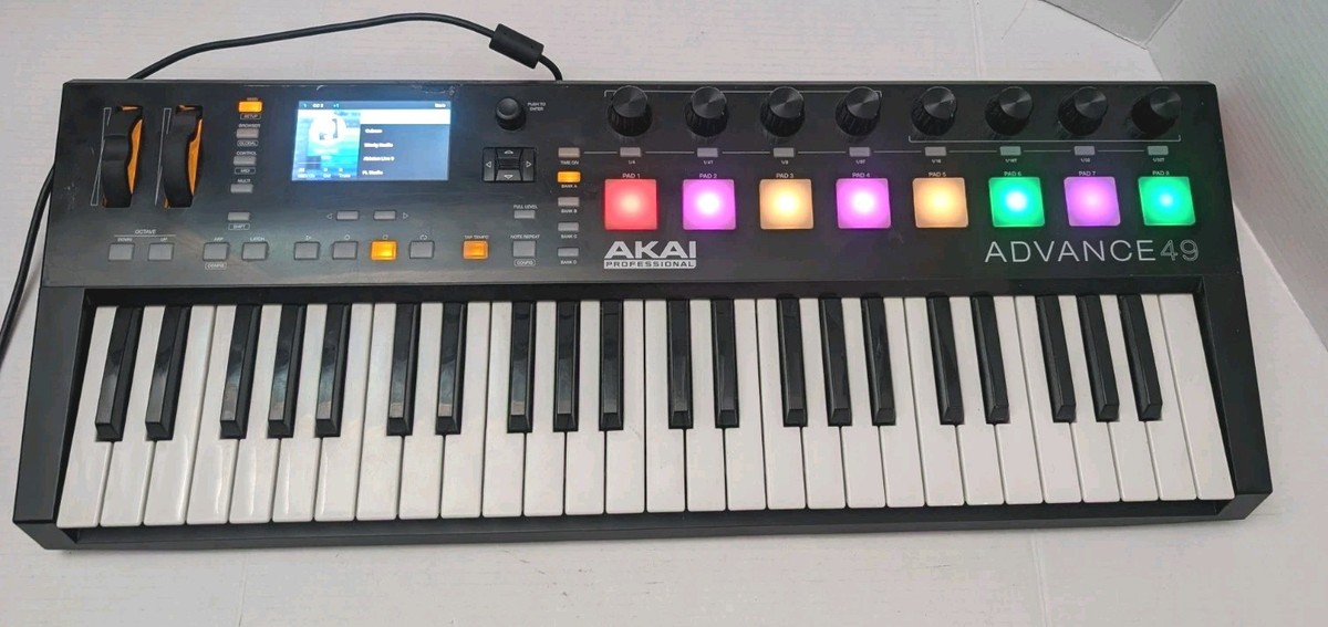 AKAI Advance 49 MIDI Keyboard Controller Tested Works Great | eBay