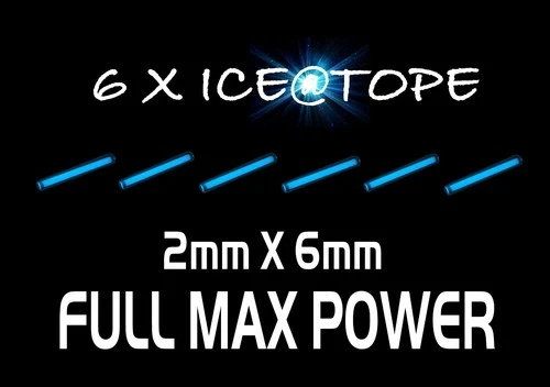 ICEATOPE 6 X ICE blue Isotopes Isotope betalights 2mm X 6mm FULL MAX POWER