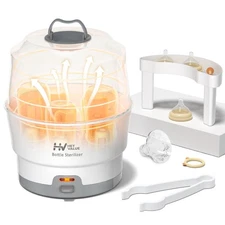Bottle Sterilizer, Baby Bottle Sterilizer, Easy One Button Control Electric B...