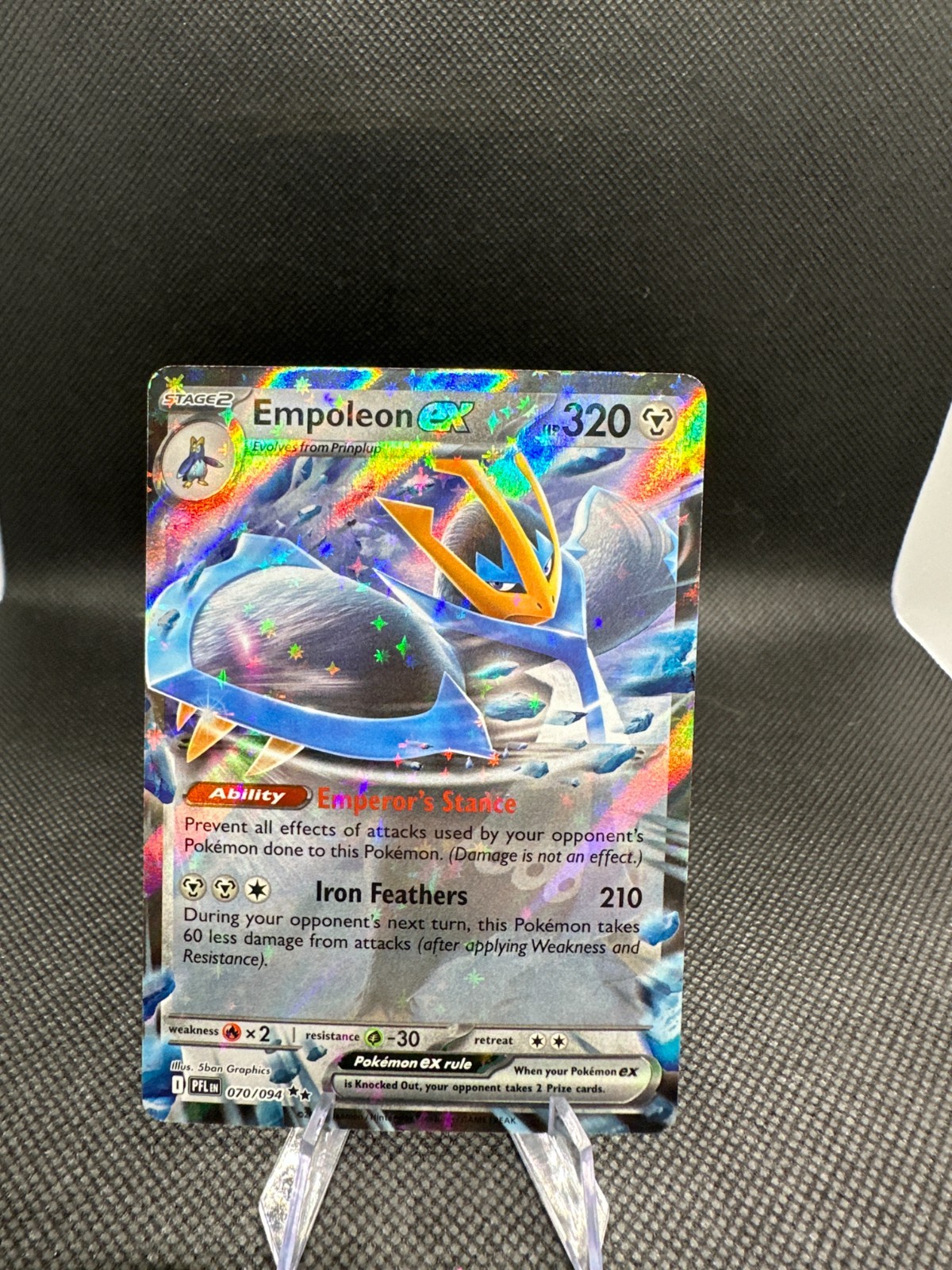 Pokemon Cards TCG Empoleon EX 70/94 Phantasmal Flames Ultra Rare Holo